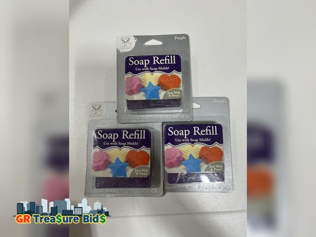 Lot 111-57483 - Lot of 3 Purple Soap Refill (Use with Soap Molds!)