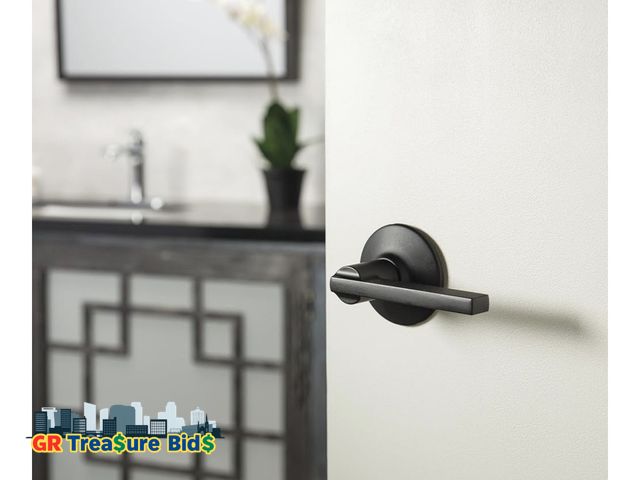 Lot 111-73633 - Schlage F170 LAT 622 Latitude Single Dummy Door Lever, Matte Black