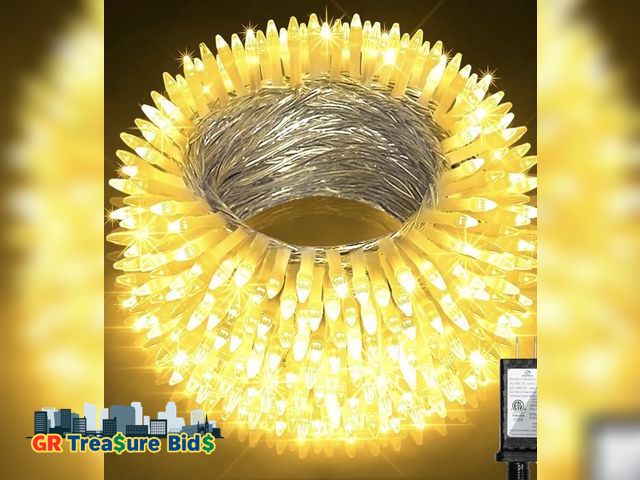 Lot 111-24921 - New 300LED 100FT Christmas String Lights, 8 Modes Fairy Lights Connectable, Indoor Outdoor String Li...