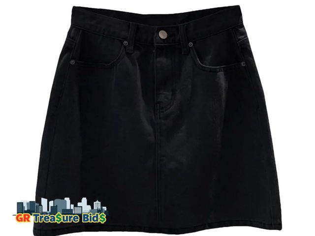 Lot 111-38823 - New Women's Vintage High Waisted  Women's Vintage High Waisted A-Line Denim Skirt 2025 Summer Bodyco...