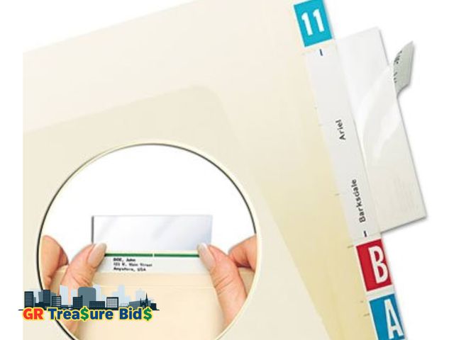 Lot 111-17709 - Self-Adhesive Label/File Folder Protector, Top Tab, 3 1/2 x 2, Clear, 100/Box