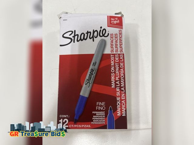 Lot 111-72354 - Lot of 12 Fine Blue Sharpie