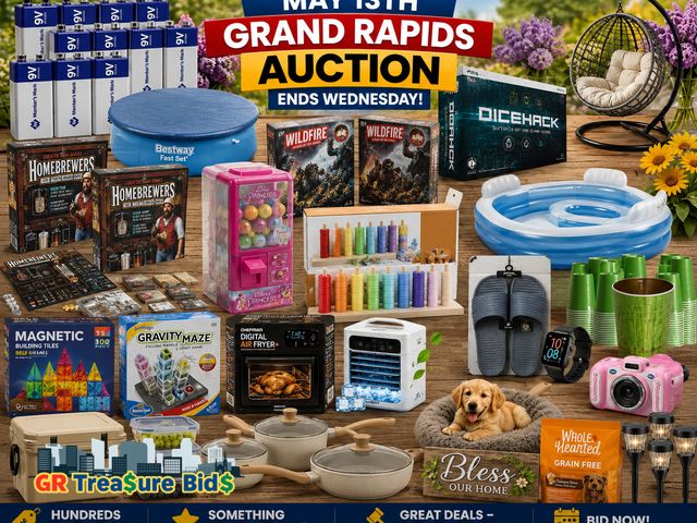 May 13th Grand Rapids, Tech & Home Essentials Auction