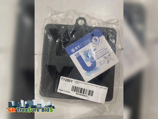 Lot 111-23768 - Letter Y whiskey ice cube mold ice tray for freezer large jumbo Y shape