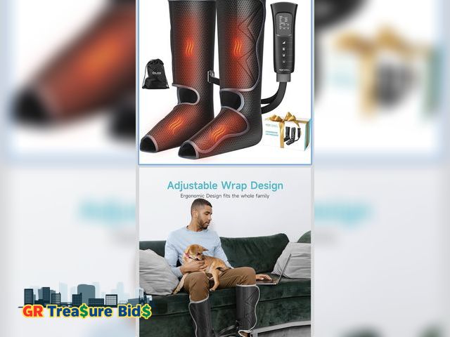 Lot 111-1915 - 1 New Alljoy ALLJOY Gifts for Men Women, Leg Massager for Circulation and Pain Relief FSA, Leg Massa...