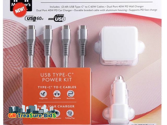 Lot 111-512332 - New Member mark - USB TAPE-C Member Marks USB-C Cable Power Kit