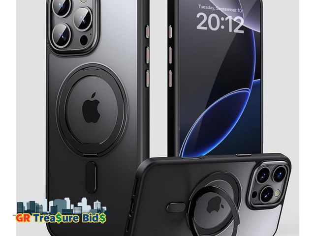 Lot 111-84800 - fits iPhone 16 Pro Max Case with Magnetic Invisible Stand [Military Drop Protection] [Compatible wit...