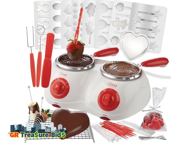Lot 111-83773 - Dual Electric Chocolate Melting Pot just the main item
