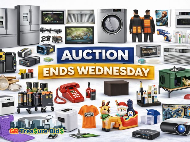 March 4th Grand Rapids Massive Appliance, Tech & Home Essentials Auction – Refrigerators, Tools, Electronics & More – Ends Wednesday!