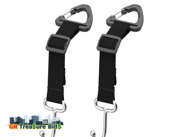 Lot 111-27037 - Car Purse Holder Hook, Car Seat Headrest Hooks for Purses and Bags Cute, Metal Adjustable