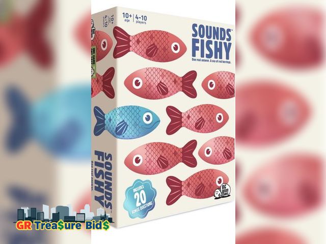 Lot 111-51979 - Big Potato Sounds Fishy Board Game: The Bluffing Family Game for Kids 10+ - Best New Family Quiz Gam...