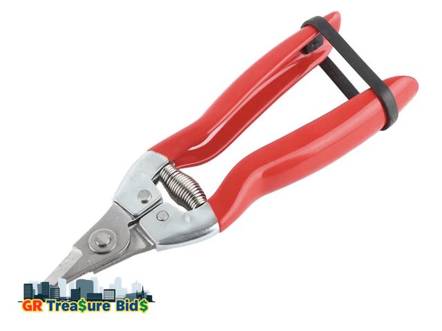 Lot 111-76670 - New Professional Garden Pruning Shears for Roses and Flowers, Curved Blade Stainless Steel Hand Prun...