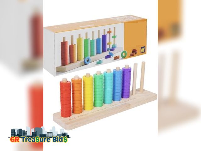 Lot 111-51740 - 2026 Matching Stacking Puzzle Game, Fast-Paced Rainbow Ring Stacking Puzzle Game, Upgrade Wooden Col...