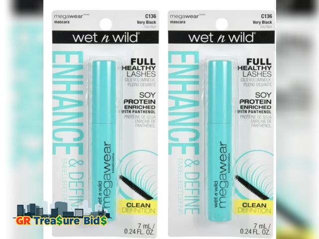 Lot 111-15246 - New wet n wild Enhance and Define Megawear Mascara, Gentle Gel Volumizing Formula that Promotes Full...