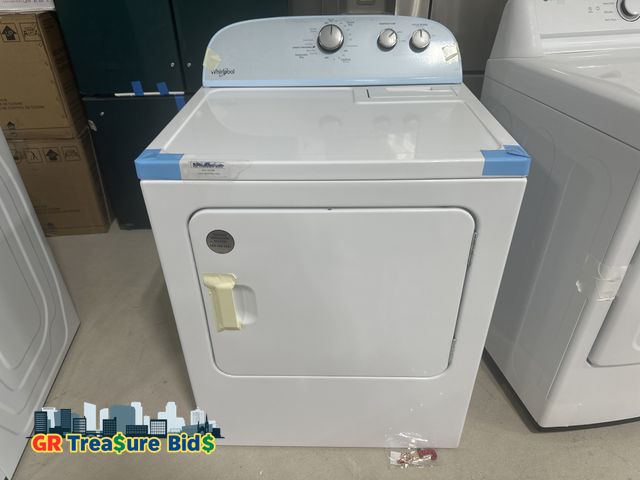 Lot 111-6466 - New Whirlpool WED4815EW1 Dryer Whirlpool Extra Large Vented Electric Dryer ( White )
Retail $500