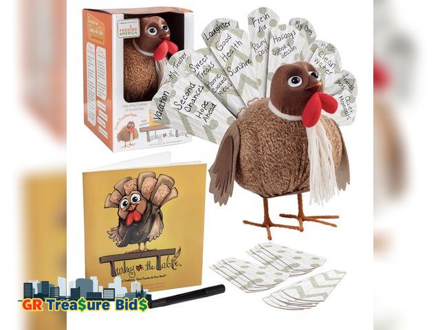 Lot 111-83773 - Turkey On The Table Thanksgiving Activity for Kids and Families (Includes Book, Turkey, Pen, &amp; 1...