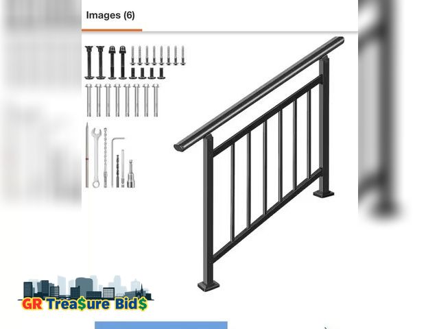 Lot 111-55017 - 1 New Adjustable stainless steel 2 in 1 Stair Handrail and Horizontal Railing Kit stainless steel Ou...