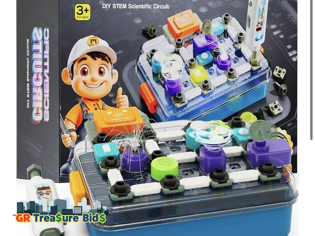 Lot 111-82882 - Mason &amp; Friends Scientific Circuits STEM Kit for Kids Ages 3–12 | 58-Piece DIY Electronic Set wi...