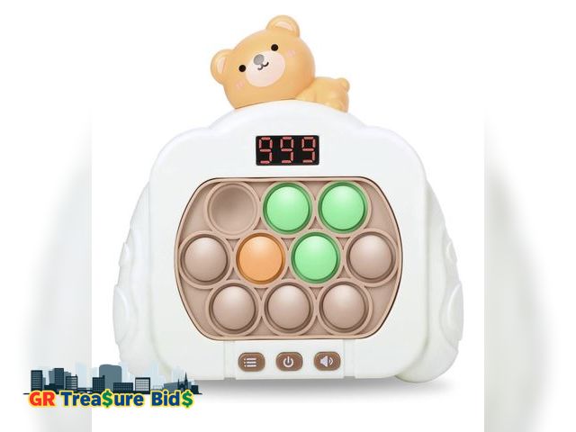 Lot 111-24138 - Quick Push Pop Game Fidget Toys, 12 Modes LED Screen Light Up Fast Push Bubble Game, Handheld Speed ...