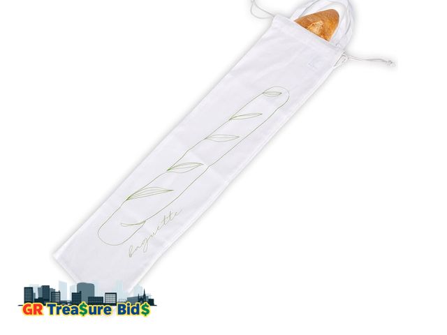 Lot 111-50782 - Noa Store Reusable Bread Bags for Homemade Bread - Baguette Bag - Sourdough Storage Bag - Convenient...