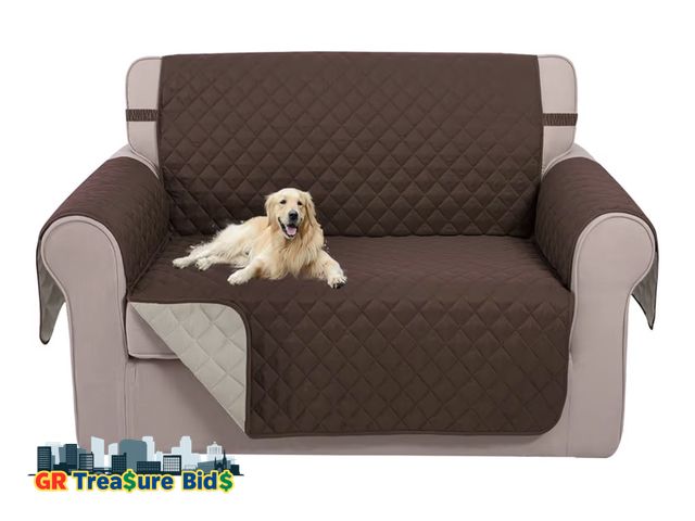 Lot 111-7362 - U-NICE HOME Loveseat Sofa Cover Reversible Couch Covers for 2 Cushion Couch for Dogs Friendly Furnit...