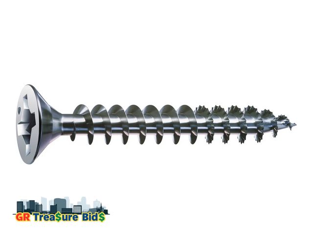 Lot 111-90737 - SPAX #8 x 1-1/4in. Flat Head Unidrive Zinc Coated Screw - 1 LB Box