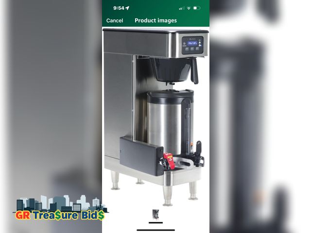 Lot 111-1121 - 1 Bunn - Stainless Steel Other Bunn 51100.0103 ICB SH-DV Infusion Series Coffee Brewer