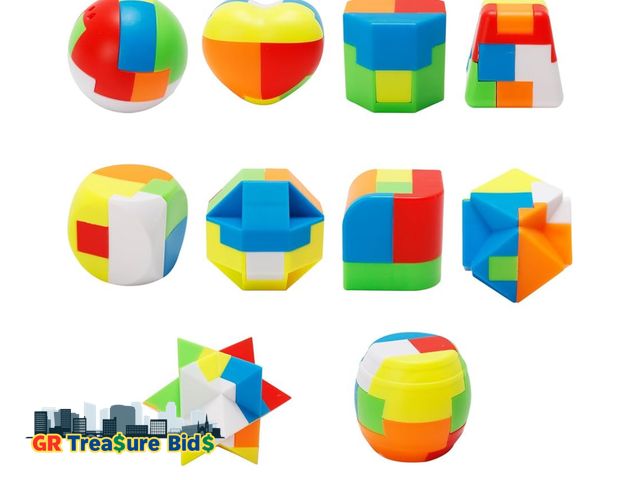 Lot 111-4 - Bbiamsleep 20 Pcs Brain Teasers Puzzle Game Plastic Original 3D Sphere Puzzle Magic Ball Brain Tease...
