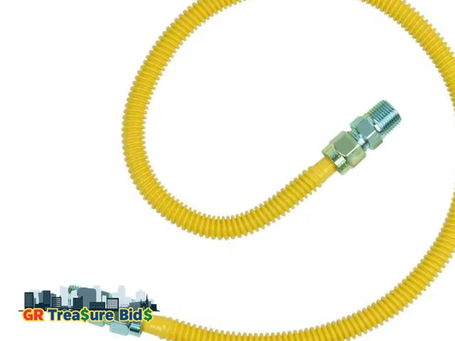 Lot 111-73240 - Brasscraft 1 / 2 In. Mip X 1 / 2 In. Mip X 36 In. Stainless Steel Gas Connector W / Safety+Plus2 The...