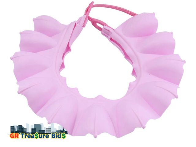 Lot 111-34666 - minkissy Shower Adjustable Ear Protector Hat for Soft Tpe Hair Washing Cap for Boys and Girls Preven...