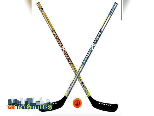 Lot 111-22409 - Puck Included Franklin Sports NHL Youth Street Hockey Starter Set