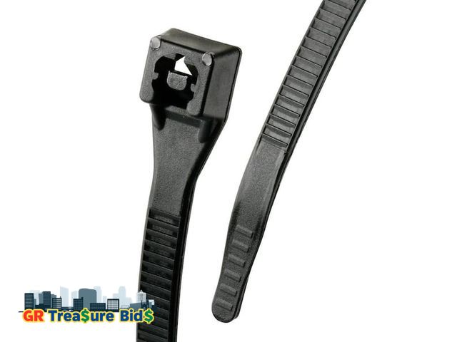 Lot 111-83512 - 8 in. Cable Tie, Black 50 lb. 100-Pack