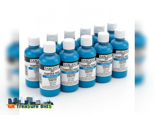 Lot 111-83783 - Sargent Art Tempera Paint - Box of 12 (Blue)