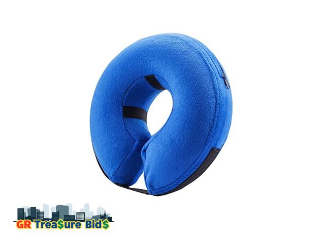 Lot 111-29077 - New BENCMATE Protective Inflatable Collar for Dogs and Cats - Soft Pet Recovery Collar Does Not Bloc...