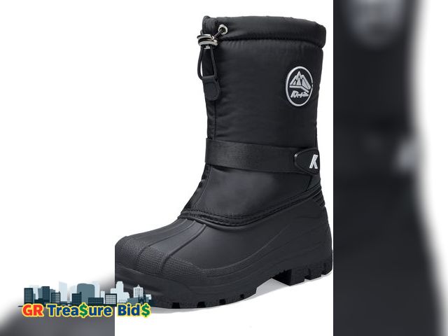 Lot 111-50248 - New  Snow Boots for Boys &amp; Girls Warm Waterproof Slip Resistant Winter Shoes (Toddler/Little Kid...