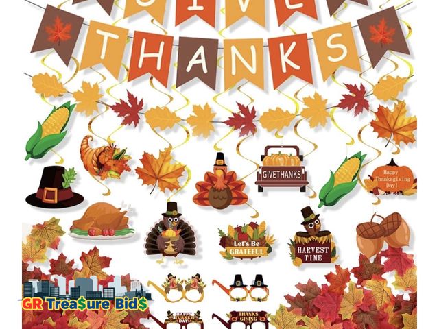 Lot 111-72727 - New Thanksgiving Decorations Set