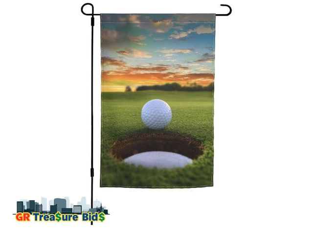 Lot 111-82594 - Golf Garden Flag Welcome Party Outdoor Outside Decorations Picks Home House Garden Yard Decor 12x18 ...