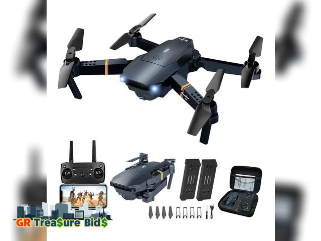 Lot 111-72662 - Drones with Camera for Adults Kids, Foldable RC Quadcopter, Helicopter Toys, 1080P FPV Video Drone f...