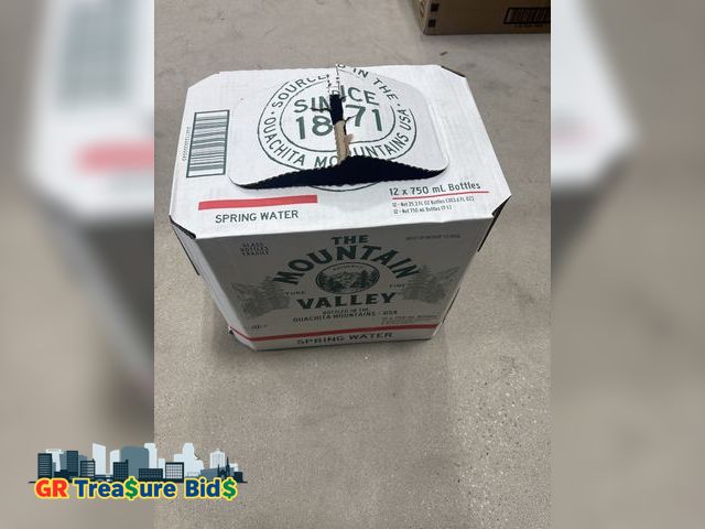 Lot 111-35745 - Empty pack, The Mountain Valley 1 Liter Spring Water in Glass bottle 1 Liter (Pack of 12)