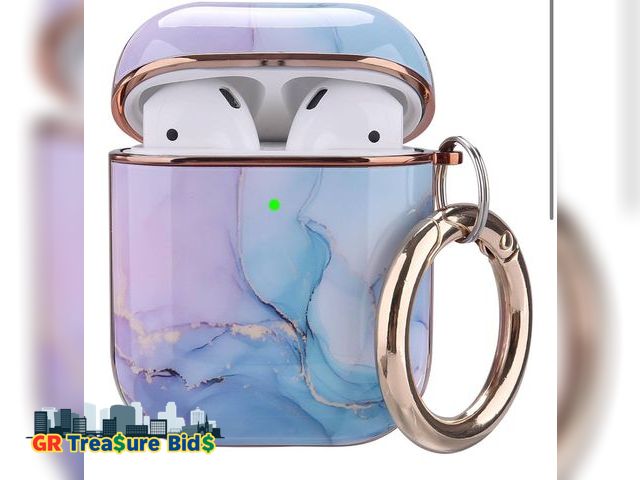 Lot 111-93273 - New OLEBAND Case Fit for Airpod iPods 1st 2nd Gen Air pod 2/1 Generation
with Keychain, Cute Skin, H...