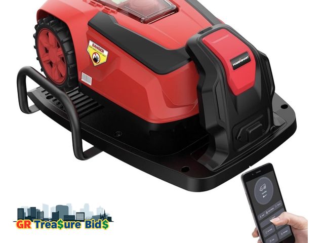 Lot 111-65466 - PowerSmart self operated  $600 Retail Robot Lawn Mower - Covers 1/4 Acre / 10,890 Sq.Ft with Smart A...