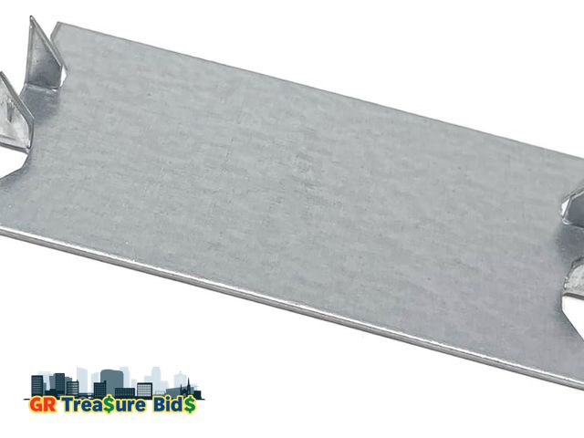 Lot 111-97190 - Metal Magery Nail Plates Electrical Stud Guard Protector for Wood Studs 1.5" x 3" Nail Plate Studgua...