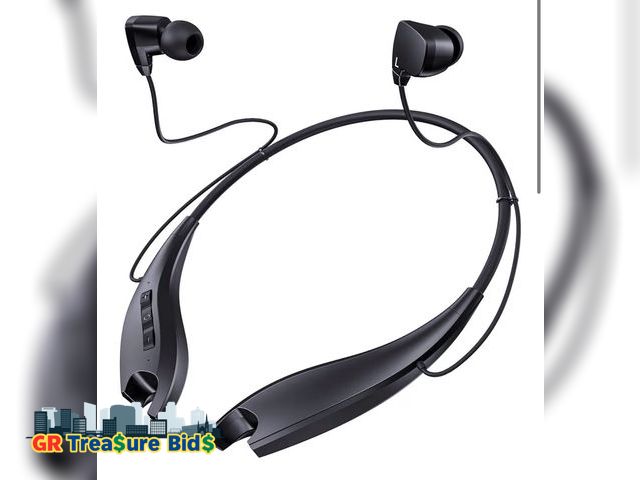 Lot 111-63773 - New Neckband Bluetooth Headphones, Around The Neck Headphones 24H+ Playtime, Bluetooth Headsets with...