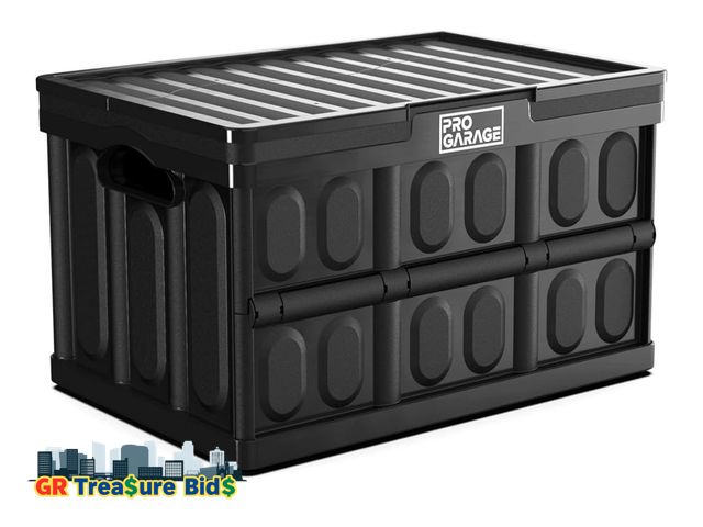 Lot 111-24563 - ClosetMaid ProGarage 10848 12 Quart Utility Storage Tote Container, Black
