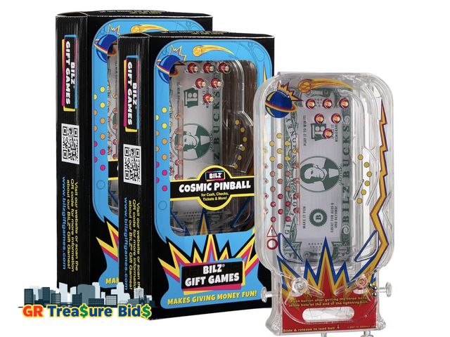 Lot 111-70863 - New BILZ® Cosmic Pinball | Fun Money Gifting Puzzle Game for Ages 8+ | Easy Setup | Fits Cash, Check...