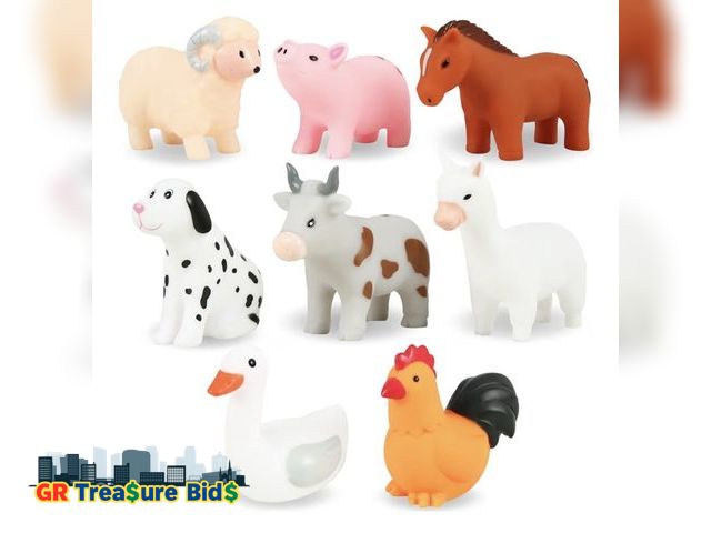 Lot 111-6366 - New XY-WQ Bath Toys No Hole, for Infants 6-12&amp; Toddlers 1-3, No Hole Bathtub Toys (Animal Ⅱ, 8 P...