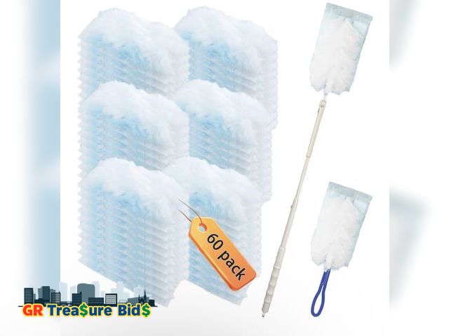 Lot 111-67722 - 60 pcs 180° Duster Refills Compatible with Swiffer Dusters 180° Dusters, Heavy Duty Duster Replaceme...