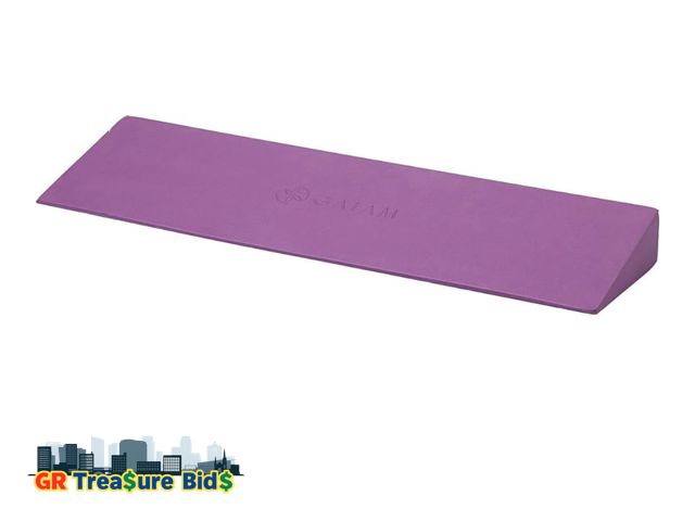 Lot 111-73318 - Gaiam Yoga Block Wedge - Lightweight EVA Foam - Yoga Wedge for Wrist and Lower Back Support - Slant ...