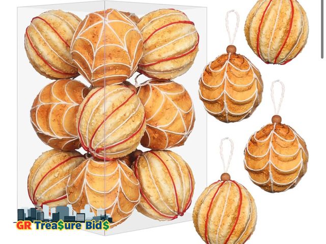 Lot 111-46433 - New RoseCraft 3.14"/80MM Baking Christmas Ball Ornaments, 12PCS Shatterproof Christmas Tree Hanging ...