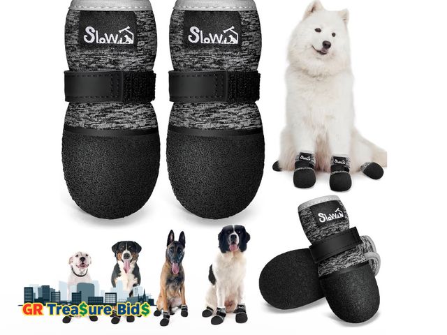 Lot 111-796640 - New SlowTon Dog Shoes - Breathable Dog Sock Boots for Summer Hot Pavement Hardwood Floors Winter Sno...
